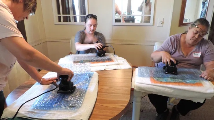 Working With Wool: Wet Felting Class at Sheep Ranch (Private Group)